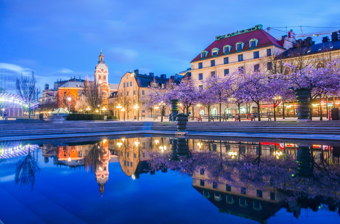 Stockholmer Altstadt am Abend